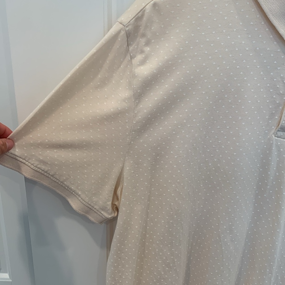 Calvin Klein Men's Cream Polo Shirt - Picture 4 of 9